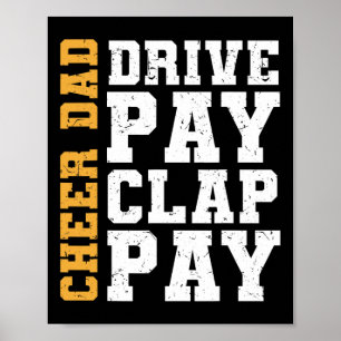 Funny Cheer Pappa Drive Betalar Clap Betala Poster