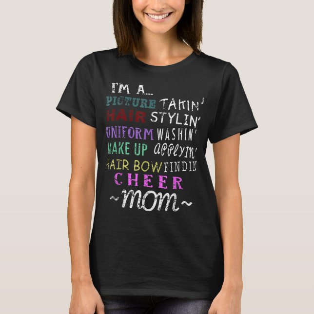 Funny Cheerlead Mamma for Cheer Mammor T Shirt (Framsida)