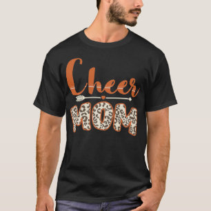 Funny Cheerlead Mamma Leopard Cheetah Print Cheer T Shirt