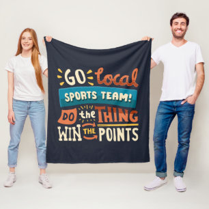 Funny Cheerlead-Sportfantast Fleecefilt