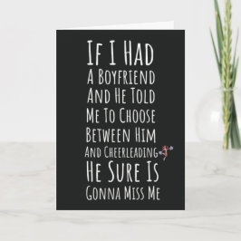 Funny Cheerleading Cards Cheerleader Sport For Her Kort