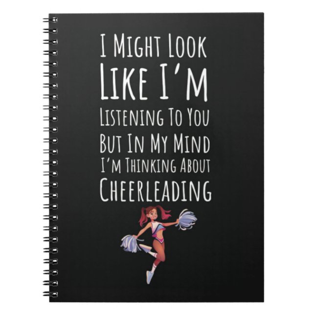 Funny Cheerleading Gifts Sports Cheerleader Cheer Anteckningsbok (Framsidan)