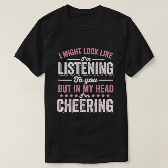 Funny Cheerledande Cheer Practice Cheer Gir T Shirt (Design framsida)