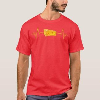 Funny Cheese Heartslag Cheese Älskare T Shirt