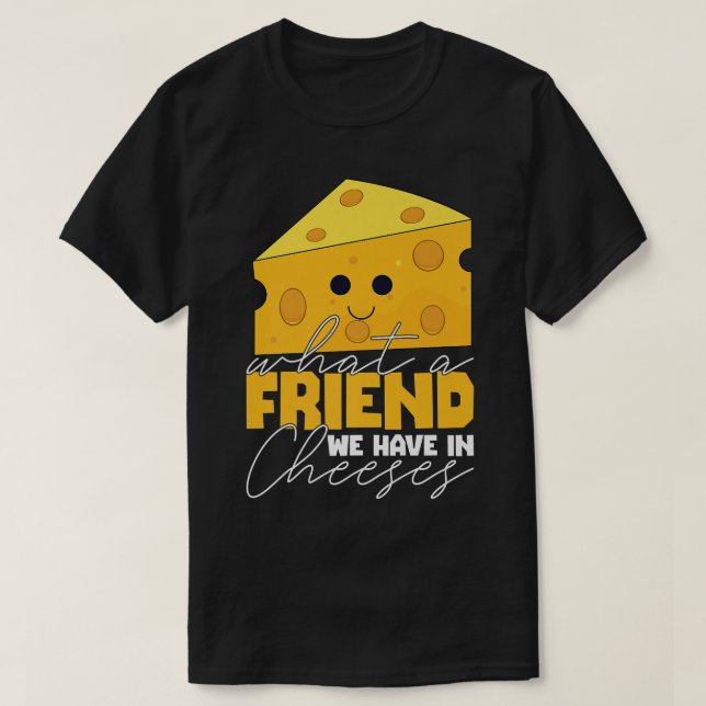 Funny Cheese Pun Best Friend BFF par Costume T Shirt (Design framsida)