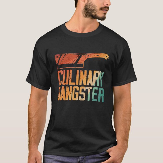 Funny Chef Art Manar Women Restaurant Kitchen Food T Shirt (Framsida)