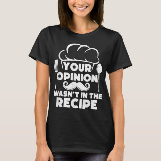 Funny Chef Art Men Women Cook Pastry Chef Cooking T Shirt
