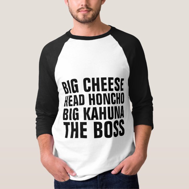 Funny CHEF BIG CHEESE T-Shirts Tees (Framsida)