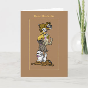 Funny Chef Day Hund Card Kort
