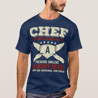 Funny Chef De Cuisine Cook Gift T Shirt
