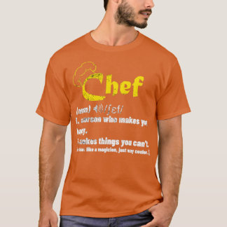 Funny Chef Definition  Cook Cooking Gifts for Chef T Shirt