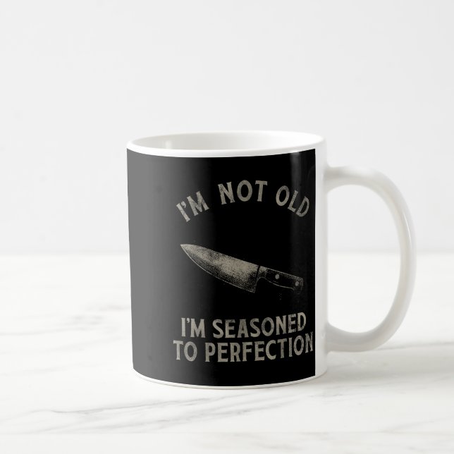 Funny Chef I'm Not Old I'm Seasoned To Perfection  Kaffemugg (Höger)