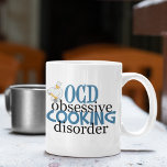 Funny Chef Kaffemugg<br><div class="desc">Kokar humor för en professionell kock. Chefer med OCD kommer att kärlek den här söta gåvan.</div>
