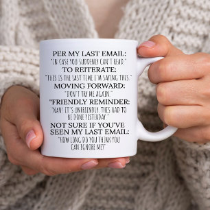 Funny Chef Manager Corporate Email Gift Sassy Work Kaffemugg
