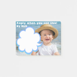 Funny chef meddelanden. post-it block