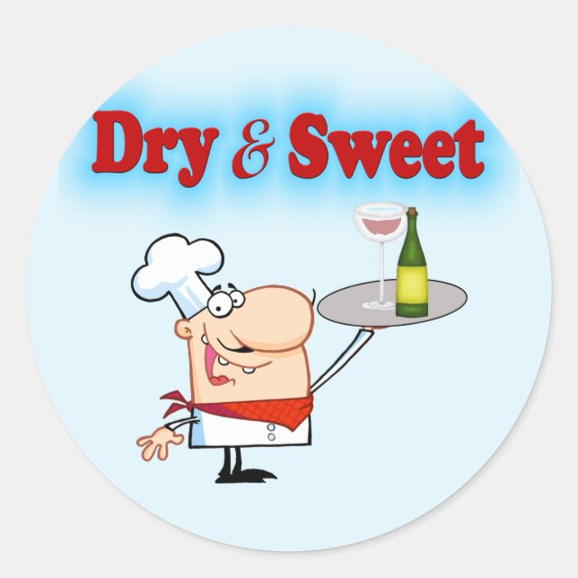 Funny Chef Runt Klistermärke (Framsida)