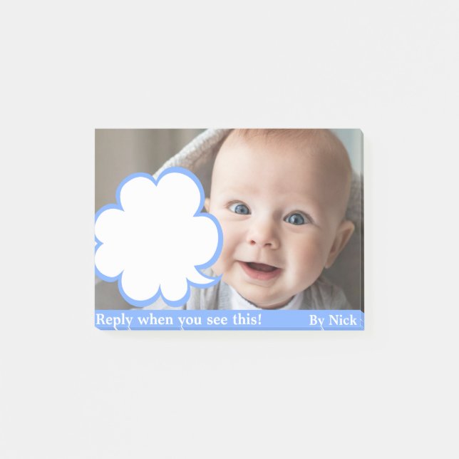 Funny chef Saks-meddelanden. Post-it Block (Framsida)