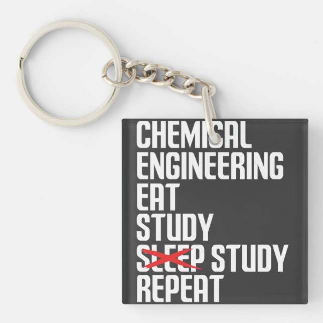 Funny Chemical Engineering Eat Study Repeat Gift (Framsidan)