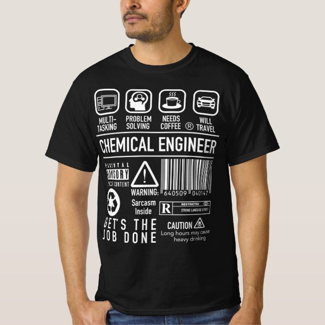 Funny Chemical Ingenjör Gift Chemical Engineering T Shirt (Framsida)