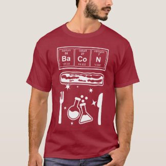 Funny Chemistry Bacon Lover Science T Shirt