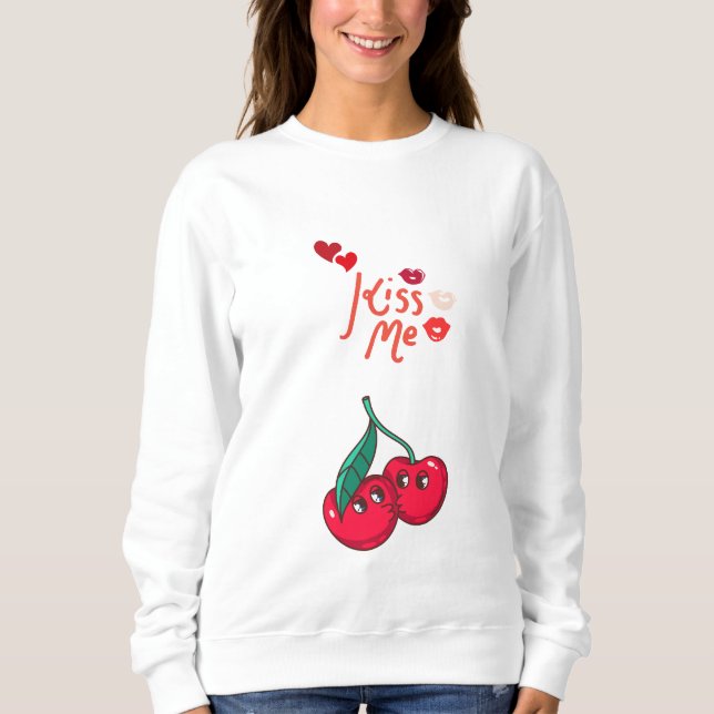 Funny Cherries i Kärlek" Let T-Shirt (Framsida)