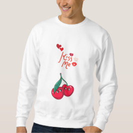 Funny Cherries i Kärlek" Let T-Shirt Lång Ärmad Tröja