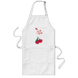 Funny Cherries i Kärlek" Let T-Shirt Långt Förkläde