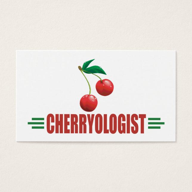 Funny Cherries Visitkort (Framsidan)