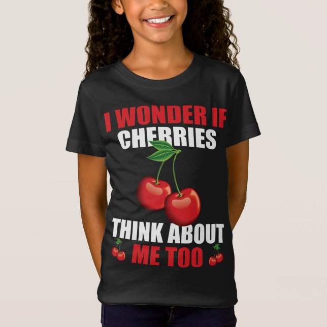 Funny Cherry Sayed Cherries Älskare Apparel T Shirt (Framsida)