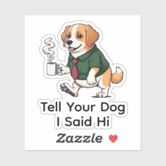 Funny Chesapeake Bay Ret dog Business Suit Coffee  Klistermärken