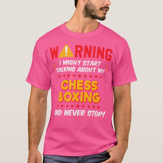 Funny Chess Boxing Chess Boxer Joke T Shirt (Framsida)