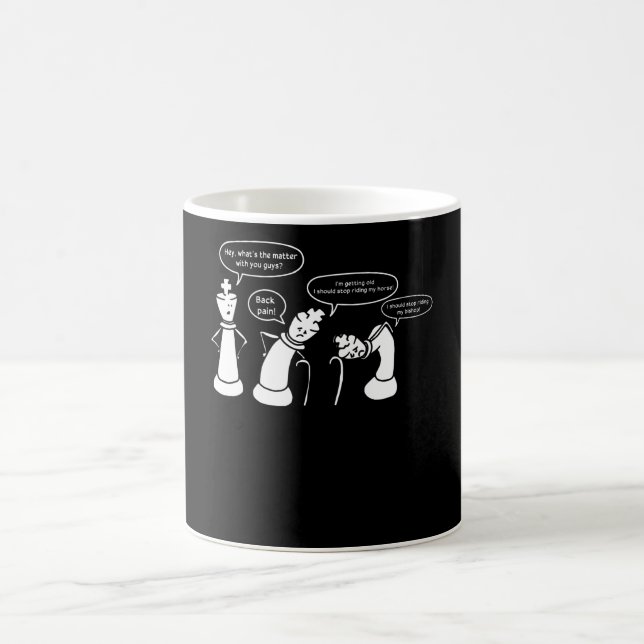 Funny Chess figurer Kaffemugg (Center)