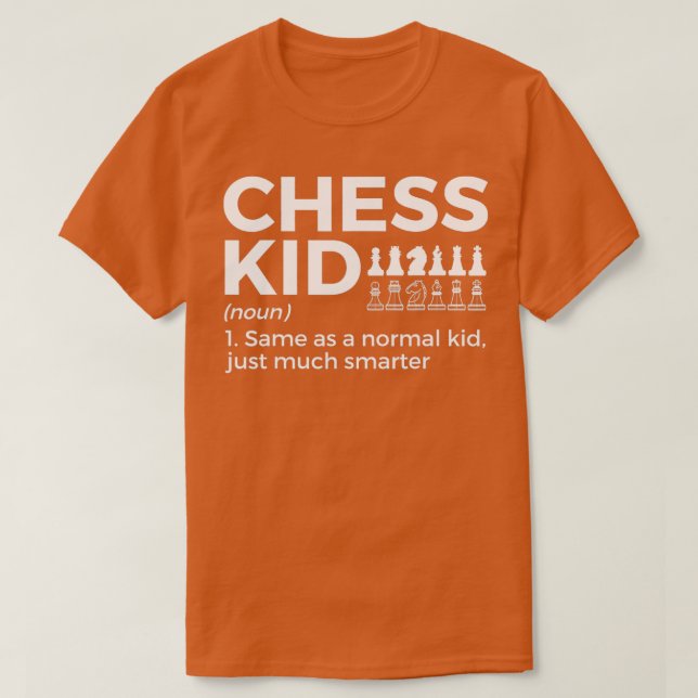Funny Chess Kid Definition Chess Player 1 T Shirt (Design framsida)