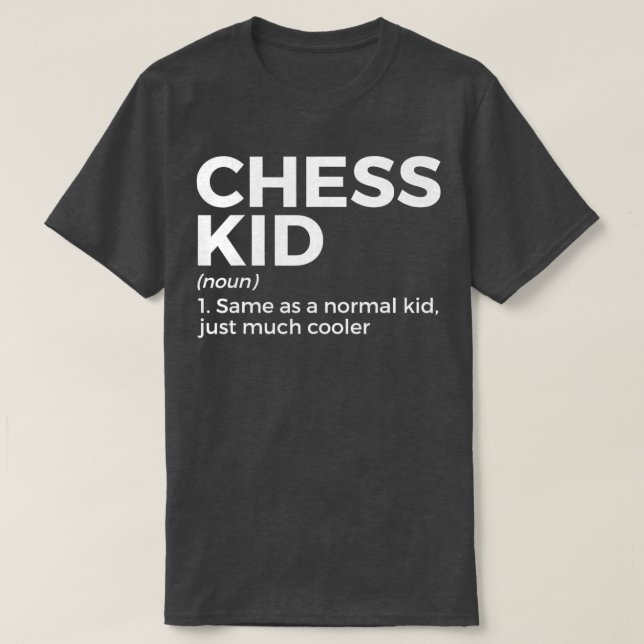 Funny Chess Kid Definition Chess Player T Shirt (Design framsida)