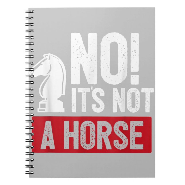 Funny Chess Kung Castling Design Anteckningsbok (Framsidan)