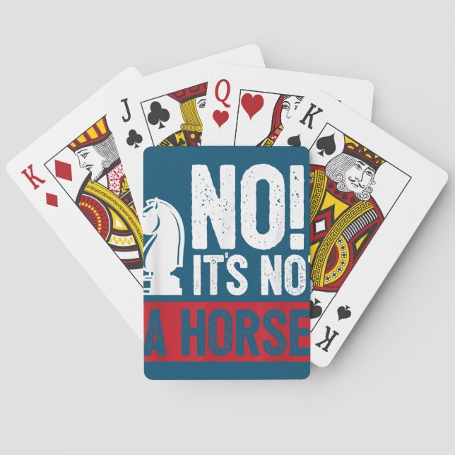 Funny Chess Kung Castling Design Casinokort (Baksidan)