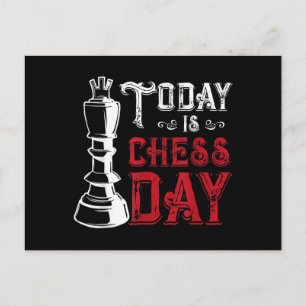 Funny Chess Kung Castling Design Meddelande Vykort