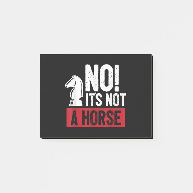 Funny Chess Kung Castling Design Post-it Block (Framsida)