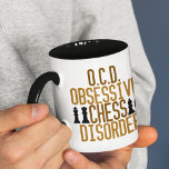 Funny Chess Mugg<br><div class="desc">Jag har svårt schackproblem. Jag är OCD, för att jag spelar schackspelet. Checkkompis! En rolig schackspelargåva.</div>