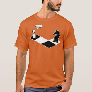 Funny Chess Pawn och Knight japanese stil Nani 20 T Shirt