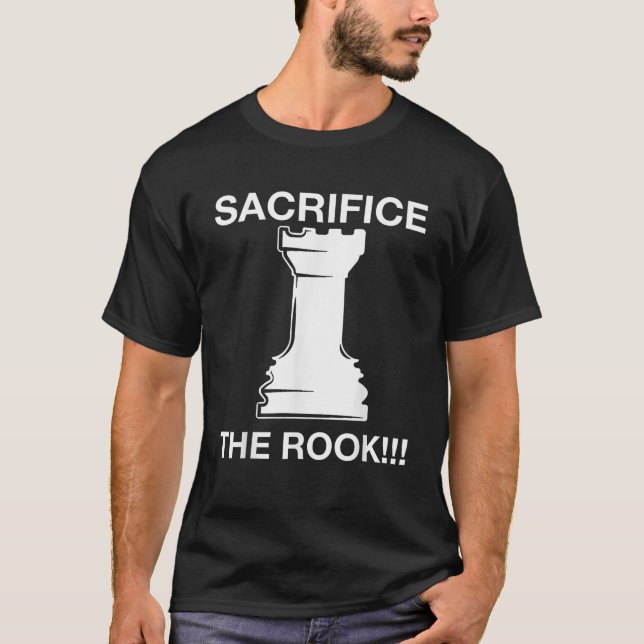 Funny Chess Player Chess Sacrifice the Rook Meme O T Shirt (Framsida)