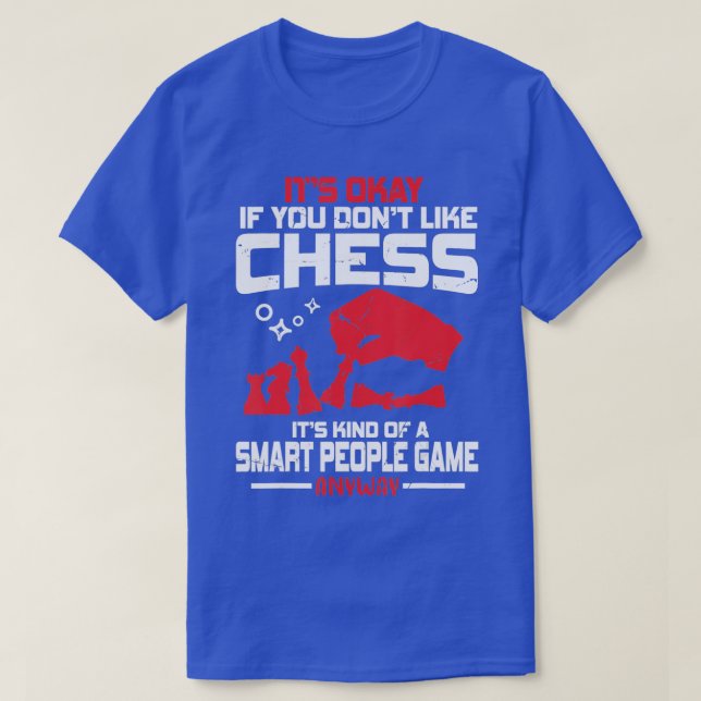 Funny Chess Player for Bord Game Älskare Checkerss T Shirt (Design framsida)