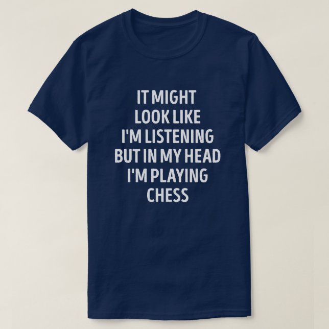 Funny Chess Player Pun T Shirt (Design framsida)