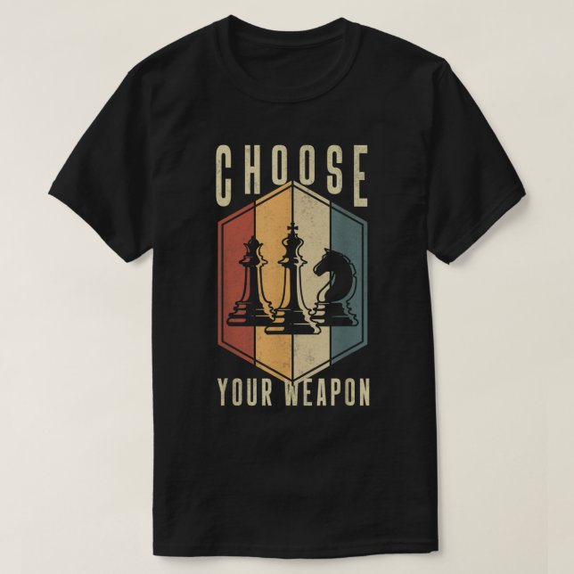 Funny Chess Player Strategy Design T Shirt (Design framsida)
