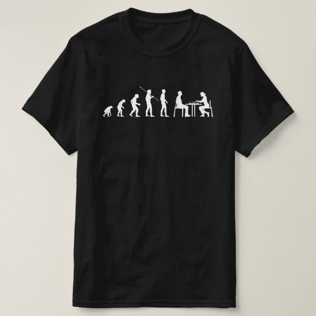 Funny Chess Players Mankind Evolution Parody Wv T Shirt (Design framsida)