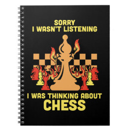 Funny Chess Quote Gift for Chess Players & Lovers Anteckningsbok