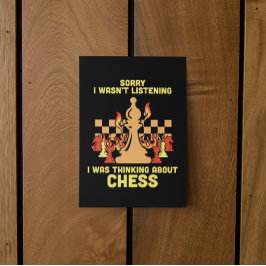 Funny Chess Quote Gift for Chess Players & Lovers Inbjudningar