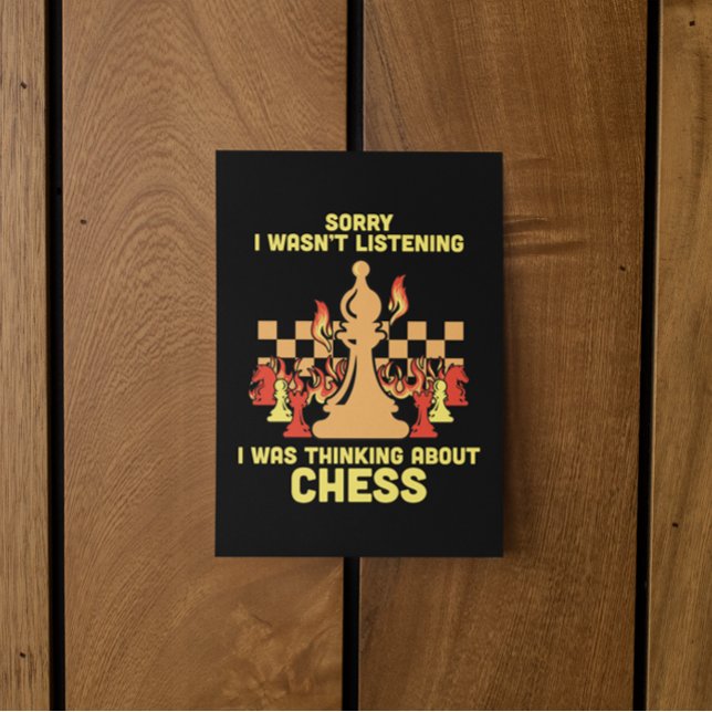 Funny Chess Quote Gift for Chess Players & Lovers Inbjudningar (Funny Chess Quote Gift for Chess Players & Lovers Invitation)