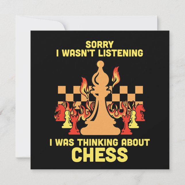 Funny Chess Quote Gift for Chess Players & Lovers Spara Datumet (Framsida)