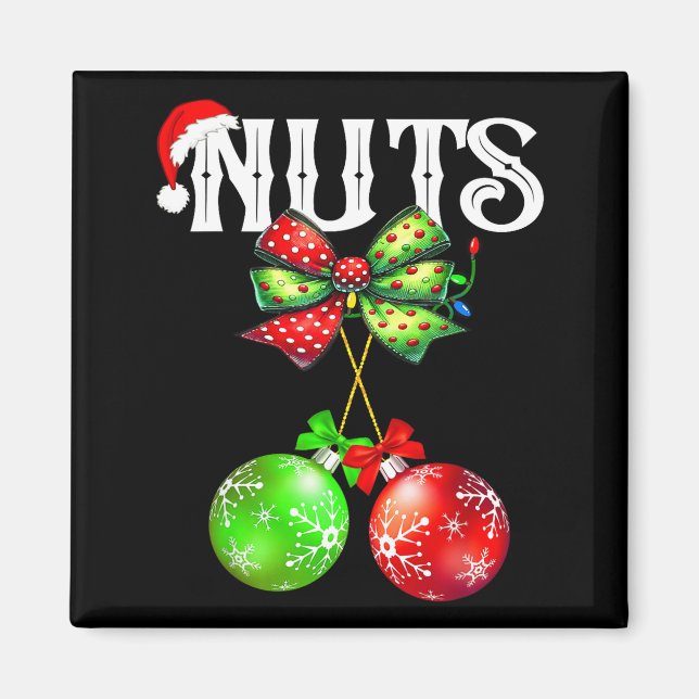 Funny Chest Nuts Chestnuts Matching Family Christm Magnet (Framsidan)